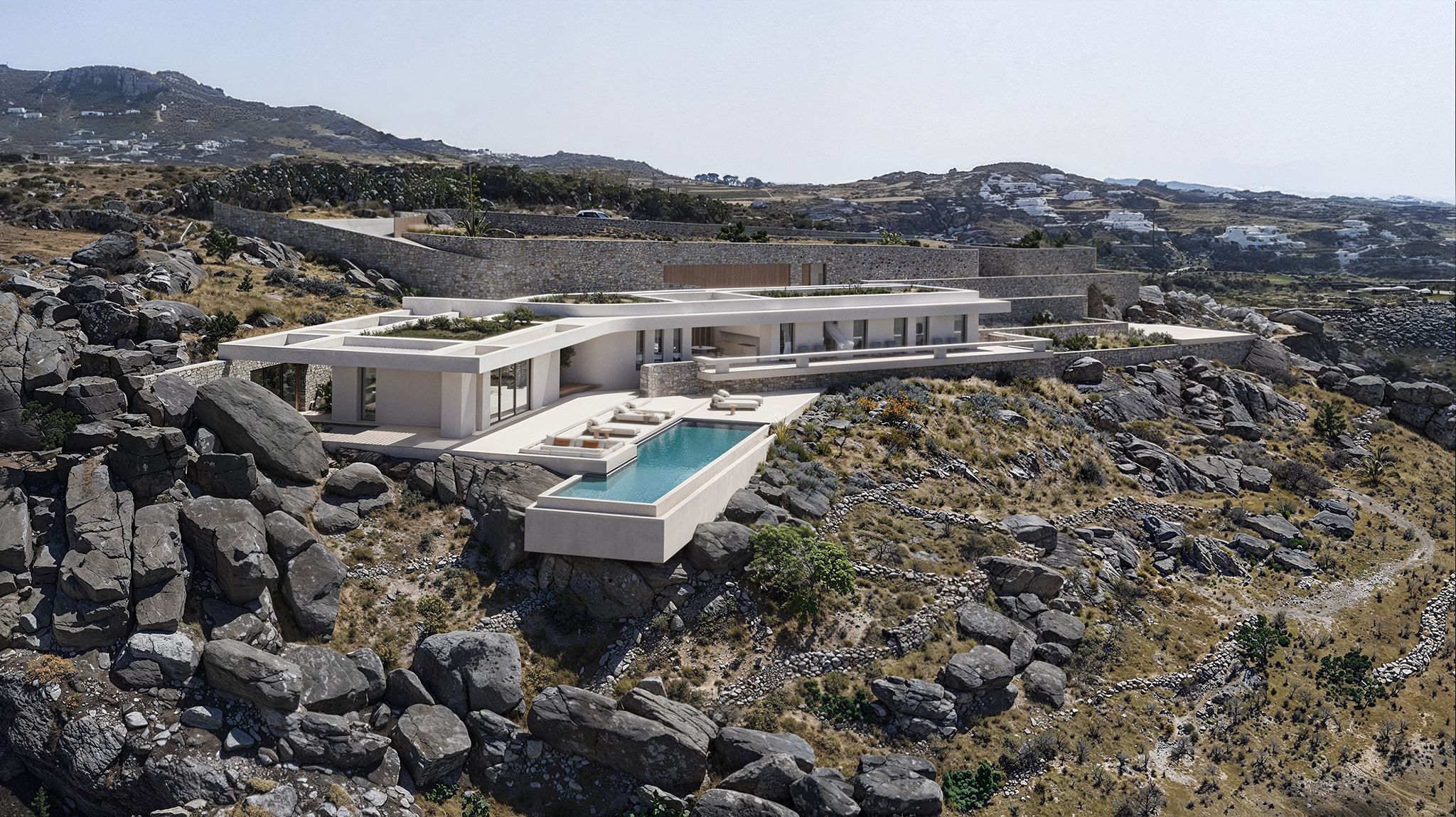 The Linear Villa with private pool and panoramic views